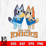 New York Knicks Bluey & Bingo 15 Svg Eps Dxf Png File, NBA svg, Digital Download, Instant Download