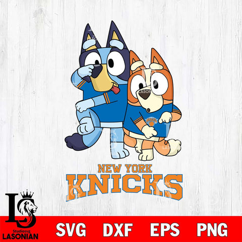 New York Knicks Bluey Chilli Dance Mode Svg Eps Dxf Png File, Digital Download, Instant Download