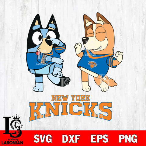 New York Knicks Bluey Chilli Sport Svg Eps Dxf Png File, Digital Download, Instant Download