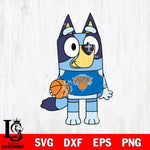 New York Knicks Bluey sport 2 Svg Eps Dxf Png File, Digital Download, Instant Download