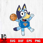 New York Knicks Bluey sport 3 Svg Eps Dxf Png File, Digital Download, Instant Download