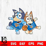 New York Knicks Bluey sport 7 Svg Eps Dxf Png File, Digital Download, Instant Download