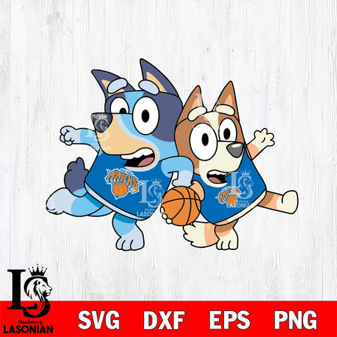 New York Knicks Bluey sport 7 Svg Eps Dxf Png File, Digital Download, Instant Download