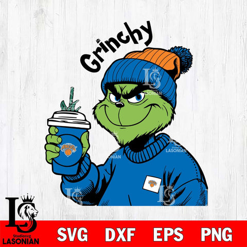 New York Knicks Boujee Grinch 10 Svg Eps Dxf Png File, Digital Download, Instant Download