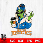 New York Knicks Boujee Grinch Girls Christmas Cut Files Cricut, Svg Dxf Eps Png file , Silhouette