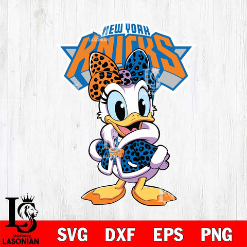 New York Knicks Fancy Daisy Duck Disney Svg Eps Dxf Png File, Digital Download, Instant Download