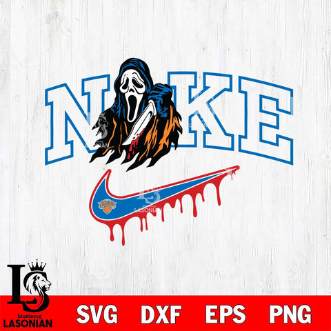 New York Knicks Ghostface Nike Svg Eps Dxf Png File, Digital Download, Instant Download