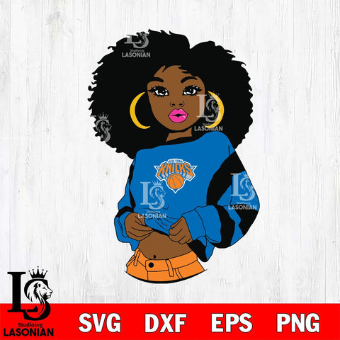 New York Knicks Girls sport 6 Svg Eps Dxf Png File, Digital Download, Instant Download