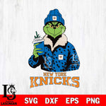 New York Knicks Grinch Christmas Cut Files Cricut, Svg Dxf Eps Png file , Silhouette