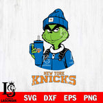 New York Knicks Grinch Football Christmas Cut Files Cricut, Svg Dxf Eps Png file , Silhouette