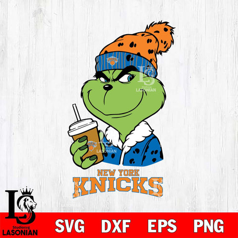 New York Knicks Grinch hat Svg Eps Dxf Png File, Digital Download, Instant Download