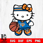 New York Knicks Hello Kitty basketball Svg Eps Dxf Png File, Digital Download, Instant Download