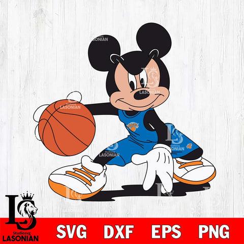 New York Knicks Mickey Minne 4 Nba Svg Eps Dxf Png File, NBA svg, Digital Download, Instant Download