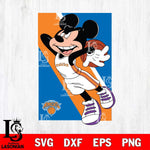 New York Knicks Mickey Minne 6 Nba Svg Eps Dxf Png File, NBA svg, Digital Download, Instant Download