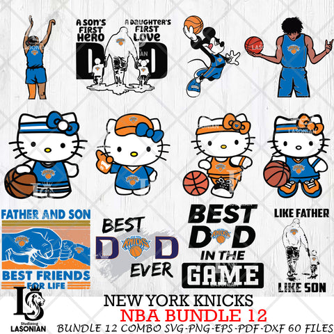 New York Knicks NBA Bundle 12 Svg Eps Dxf Png File, Digital Download, Instant Download