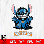 New York Knicks Stitch Ghost Svg Eps Dxf Png File, NBA svg, Digital Download, Instant Download