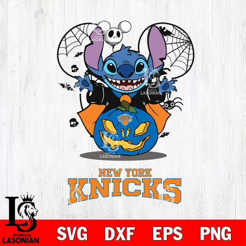 New York Knicks Stitch Horror Halloween Svg Eps Dxf Png File, Digital Download, Instant Download