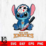 New York Knicks Stitch Jason Voorhees Svg Eps Dxf Png File, NBA svg, Digital Download, Instant Download