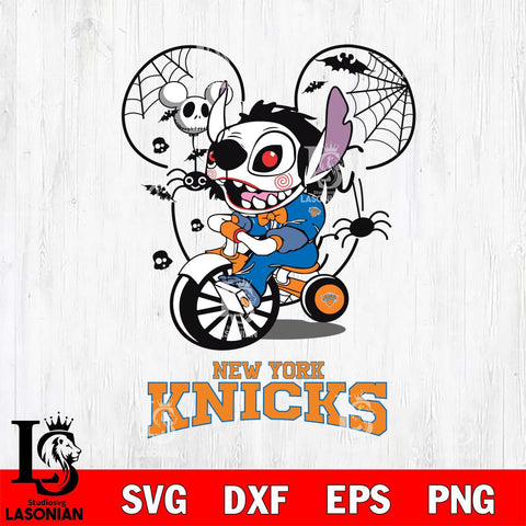 New York Knicks Stitch Jigsaws Halloween Svg Eps Dxf Png File, Digital Download, Instant Download