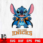 New York Knicks Stitch Vampire halloween Svg Eps Dxf Png File, NBA svg, Digital Download, Instant Download