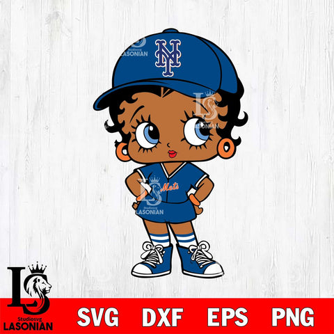 New York Mets Betty Boop MLB 3 Svg Eps Dxf Png File,Bundle MLB svg, Digital Download, Instant Download