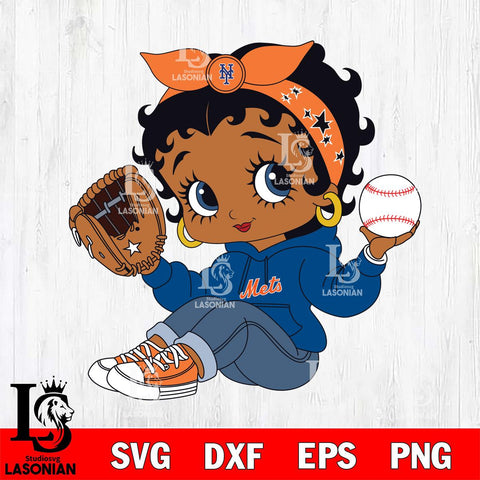 New York Mets Betty Boop MLB Svg Eps Dxf Png File,Bundle MLB  svg, Digital Download, Instant Download