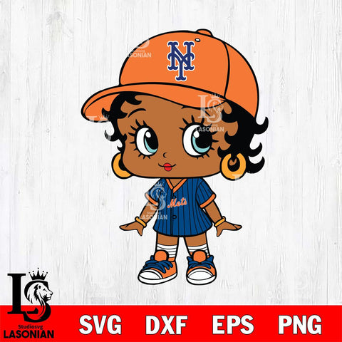 New York Mets Betty Boop MLB 4 Svg Eps Dxf Png File,Bundle MLB  svg, Digital Download, Instant Download