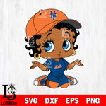 New York Mets Betty Boop MLB 6 Svg Eps Dxf Png File,Bundle MLB svg, Digital Download, Instant Download