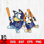 New York Mets Bluey Svg Eps Dxf Png File, Digital Download, Instant Download