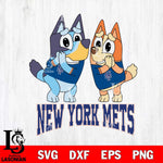 New York Mets Bluey & Bingo 15 Svg Eps Dxf Png File, MLB svg, Digital Download, Instant Download