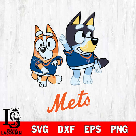 New York Mets Bluey Chilli Mode Dance Svg Eps Dxf Png File, Digital Download, Instant Download