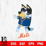 New York Mets Bluey Dad Dance Svg Eps Dxf Png File, Digital Download, Instant Download