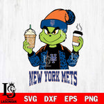 New York Mets Grinch 2 coffee Svg Eps Dxf Png File, Digital Download, Instant Download