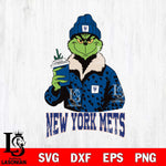 New York Mets Grinch Christmas Cut Files Cricut, Svg Dxf Eps Png file , Silhouette