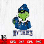 New York Mets Grinch Football Christmas Cut Files Cricut, Svg Dxf Eps Png file , Silhouette