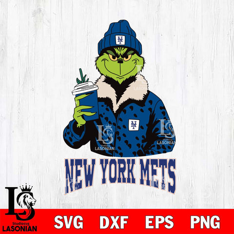 New York Mets Grinch Leopard Svg Eps Dxf Png File, Digital Download, Instant Download