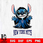 New York Mets Stitch Ghost Svg Eps Dxf Png File, MLB svg, Digital Download, Instant Download