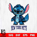 New York Mets Stitch Halloween Svg Eps Dxf Png File, MLB svg, Digital Download, Instant Download