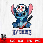 New York Mets Stitch Jason Voorhees Svg Eps Dxf Png File, MLB svg, Digital Download, Instant Download