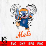 New York Mets Stitch Michael Halloween Svg Eps Dxf Png File, Digital Download, Instant Download