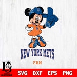 New York Mets #1 Fan Minnie Mouse Svg Eps Dxf Png File, Digital Download, Instant Download