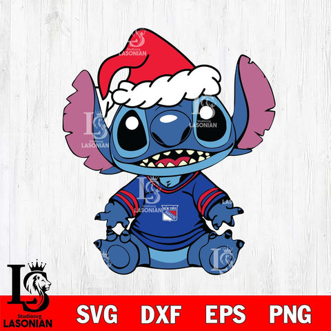 New York Rangers Baby Stitch Christmas Svg Eps Dxf Png File, Digital Download, Instant Download