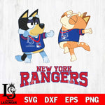 New York Rangers Bluey Dance Svg Eps Dxf Png File, Digital Download, Instant Download