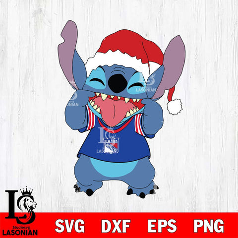 New York Rangers Christmas Stitch Disney Svg Eps Dxf Png File, Digital Download, Instant Download