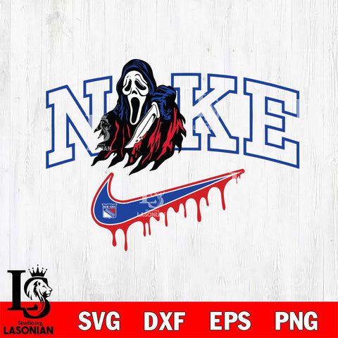 New York Rangers Ghostface Nike Svg Eps Dxf Png File, Digital Download, Instant Download