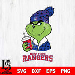 New York Rangers Grinch Cofffe Christmas Cut Files, Cricut,Christmas Svg Dxf Eps Png file , Digital Download