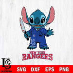 New York Rangers Stitch Horror 2 Svg Eps Dxf Png File, NHL svg, Digital Download, Instant Download