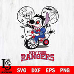 New York Rangers Stitch Jigsaws Halloween Svg Eps Dxf Png File, Digital Download, Instant Download