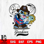 New York Yankees Stitch Freddy Krueger Halloween Svg Eps Dxf Png File, Digital Download, Instant Download