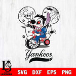 New York Yankees Stitch Jigsaws Halloween Svg Eps Dxf Png File, Digital Download, Instant Download